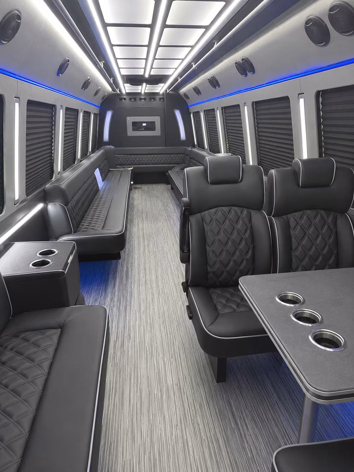 18 Passenger Party Bus Inside