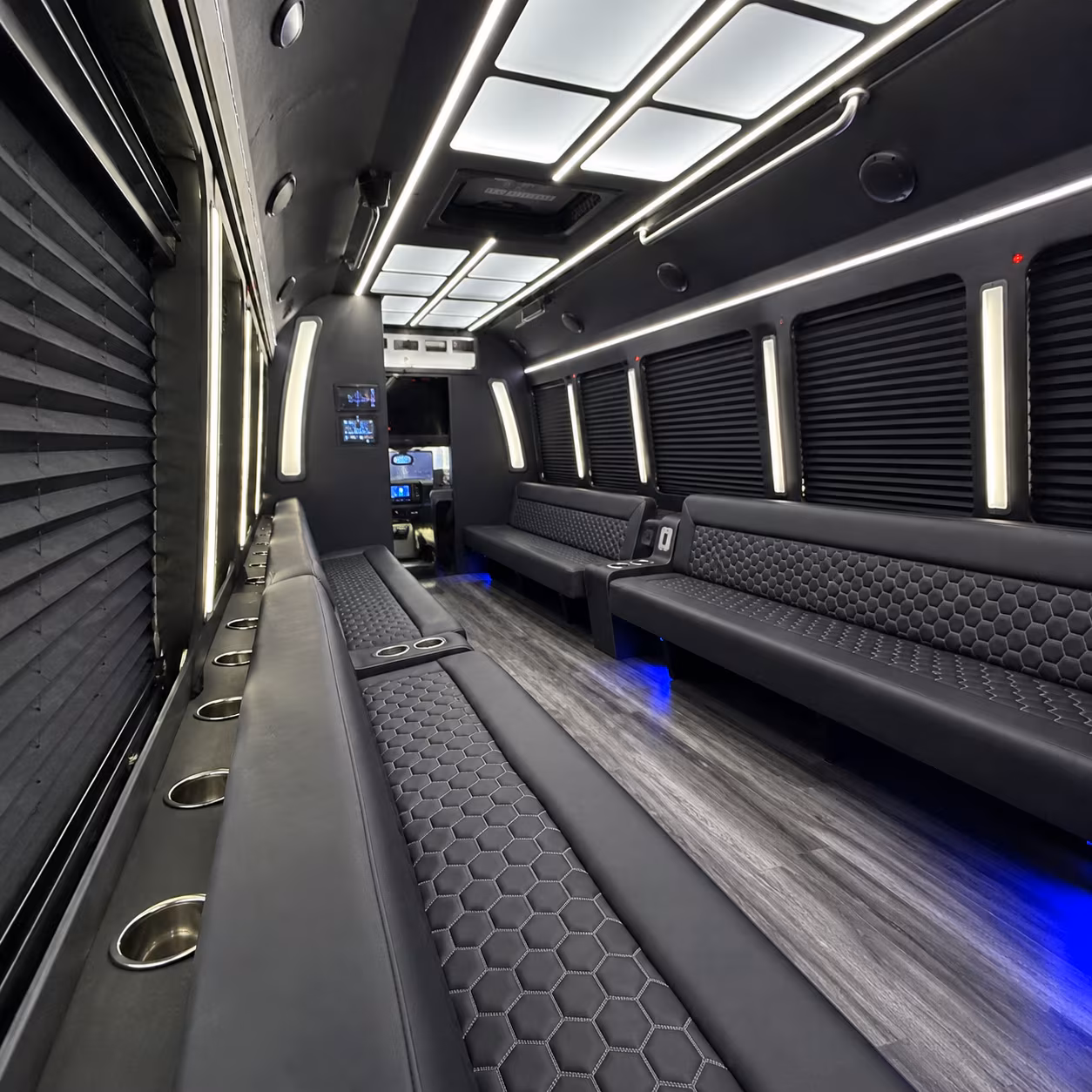 40 Passenger Party Bus Interior