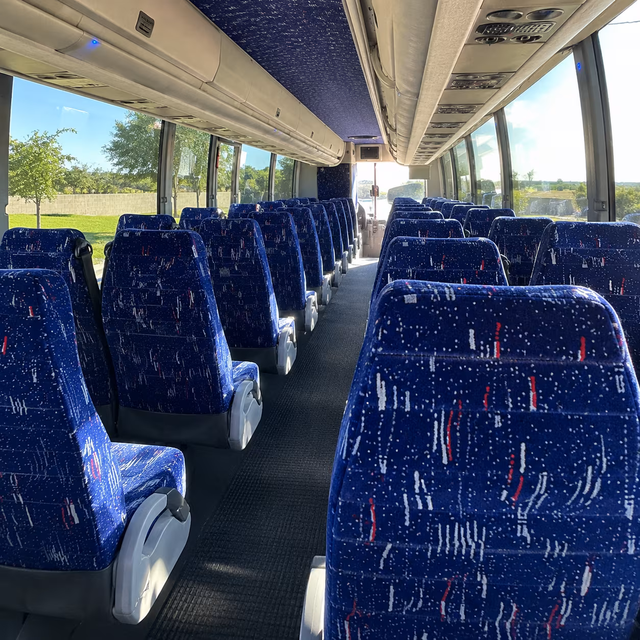 40-56 Passenger Charter Bus Interior