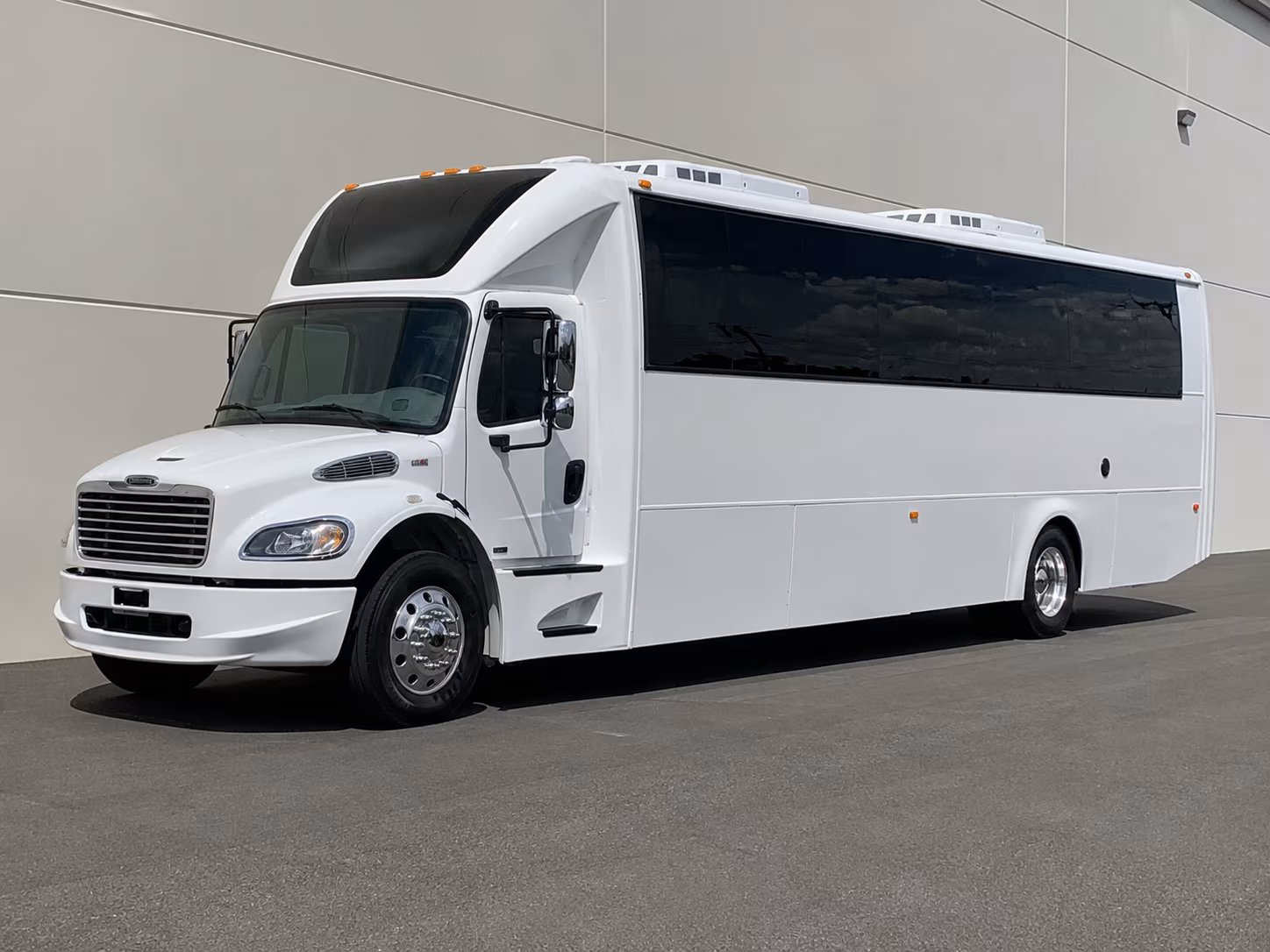 Passenger seating aboard a party bus rental serving Everett