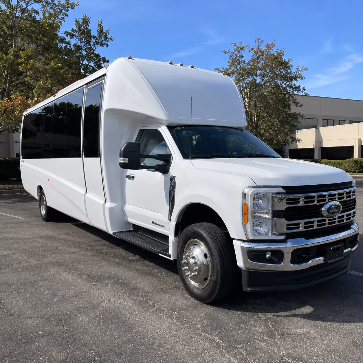Everett Airport Shuttle & Transportation party bus exterior