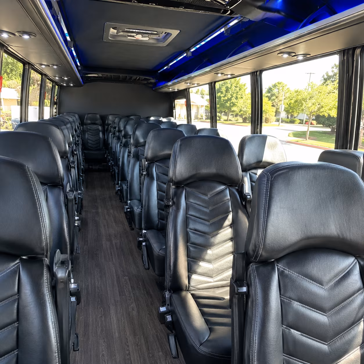 Everett Airport Shuttle & Transportation party bus exterior
