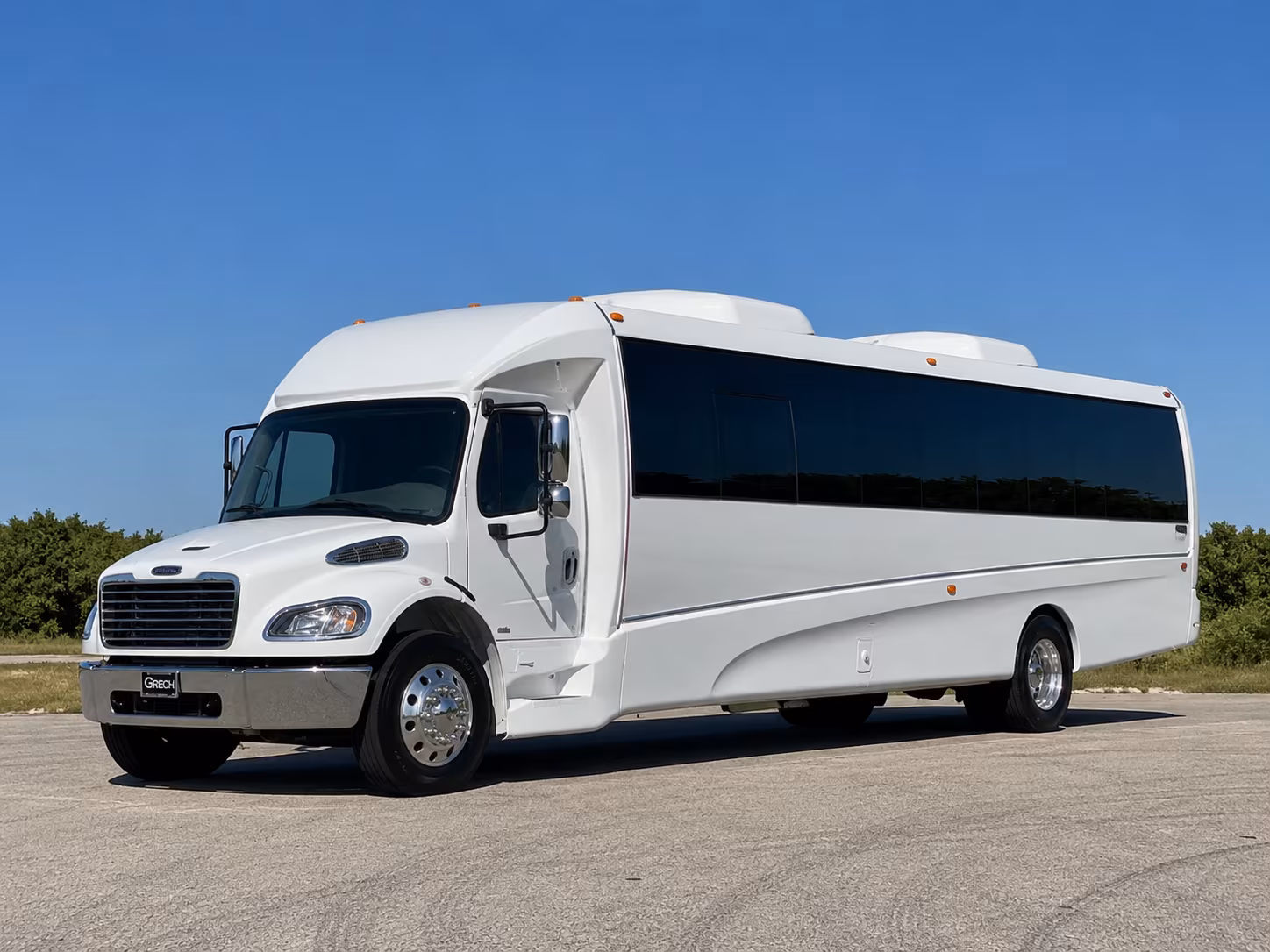 Everett Sporting Event Transportation party bus exterior