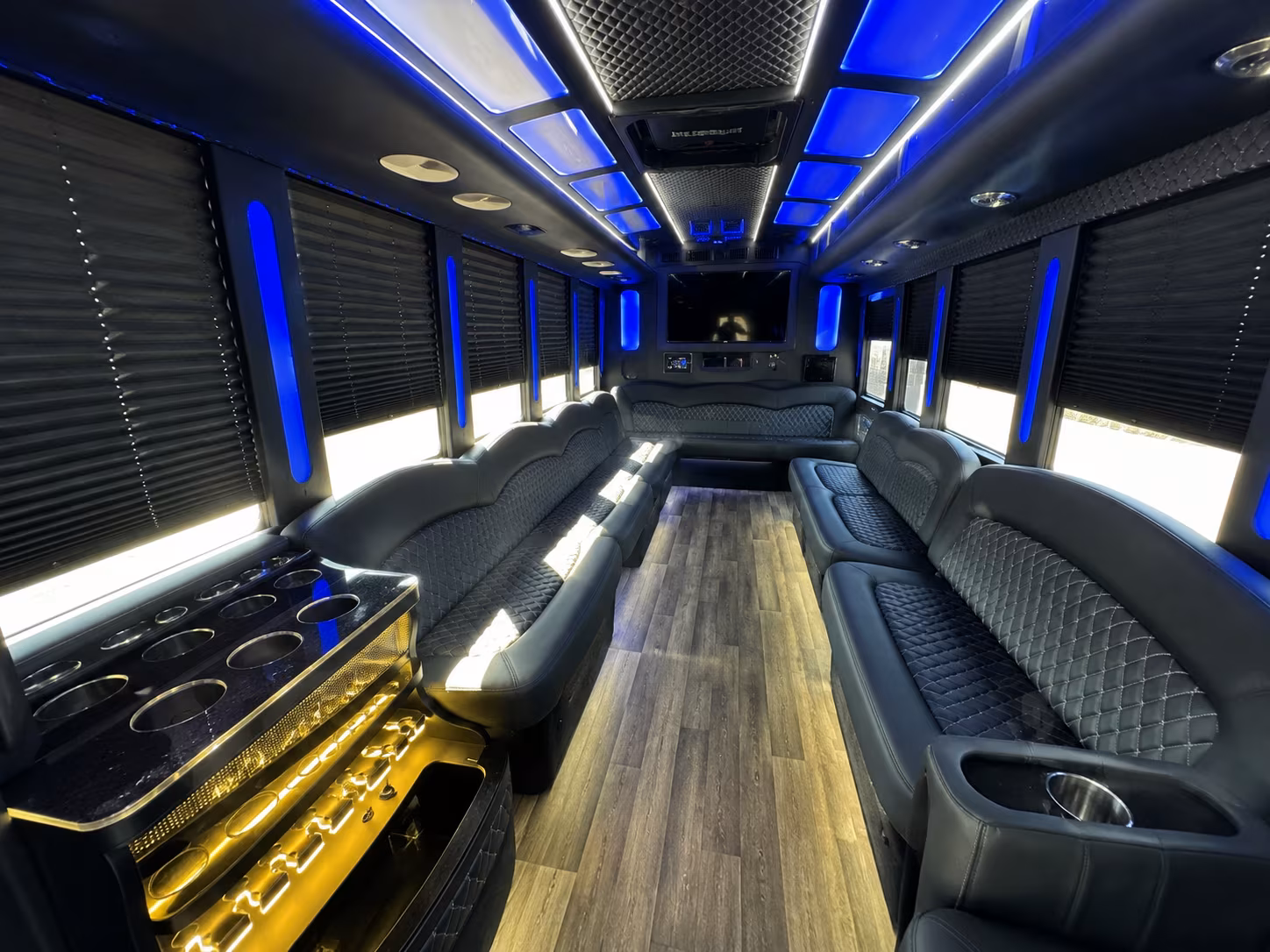 Everett Wedding Transportation party bus exterior