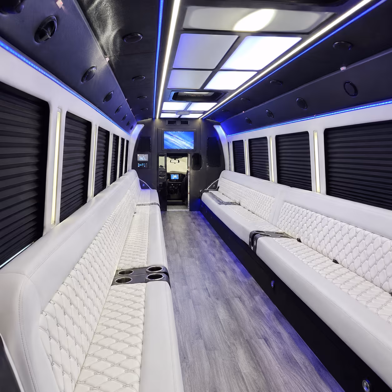 Everett Wedding Transportation party bus exterior
