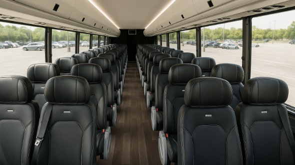 Interior of Charter Bus Company Everett's 25 Passenger Minibus in Everett