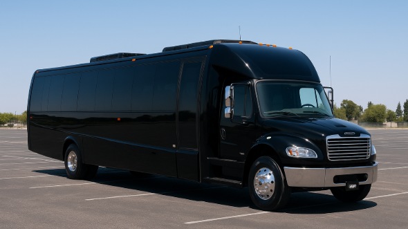 Exterior of Charter Bus Company Bellevue's 30 Passenger Party Bus in Bellevue