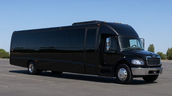 Exterior of Charter Bus Company Redmond's 30 Passenger Party Bus in Redmond