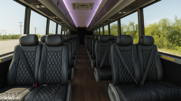 Interior of Charter Bus Company Everett's 35 Passenger Minibus in Everett