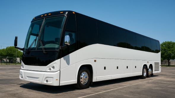 Exterior of Charter Bus Company Everett's 44 Passenger Charter Bus in Everett