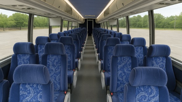 Interior of Charter Bus Company Everett's 44 Passenger Charter Bus in Everett