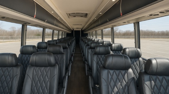 Interior of Charter Bus Company Everett's 45 Passenger Charter Bus in Everett