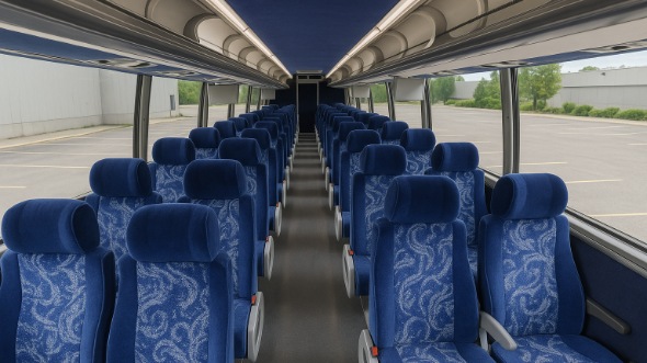 Interior of Charter Bus Company Everett's 46 Passenger Charter Bus in Everett