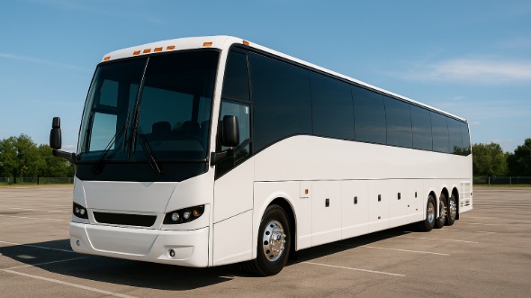 Exterior of Charter Bus Company Everett's 47 Passenger Charter Bus in Everett