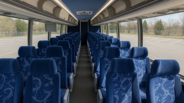 Interior of Charter Bus Company Everett's 47 Passenger Charter Bus in Everett