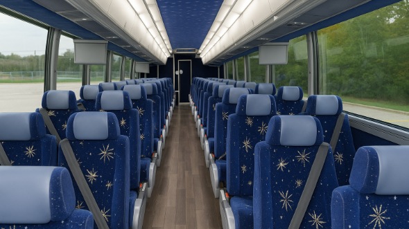 Interior of Charter Bus Company Everett's 48 Passenger Charter Bus in Everett