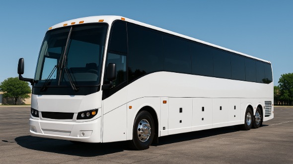 Exterior of Charter Bus Company Everett's 51 Passenger Charter Bus in Everett