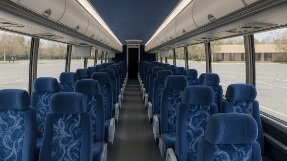 Interior of Charter Bus Company Everett's 54 Passenger Charter Bus in Everett