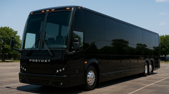 Exterior of Charter Bus Company Everett's 55 Passenger Charter Bus in Everett